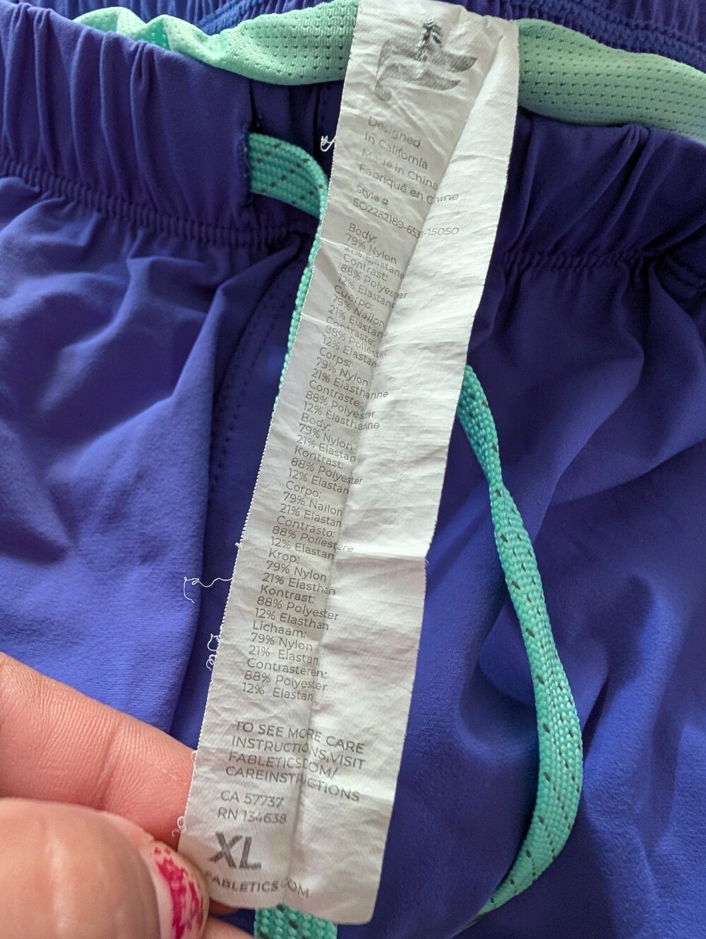 Fabletics The One Lined Shorts As Is - Picture 8 of 11